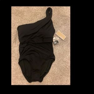 NWT Black Michael Kors one piece baiting suit
